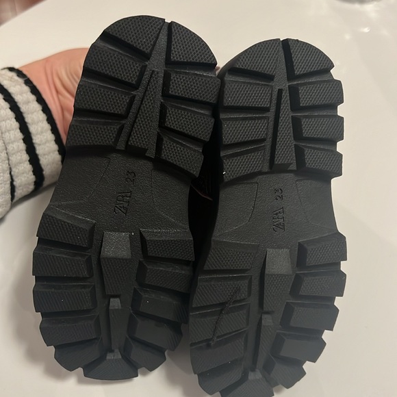 Zara NWT kids brown zip up boots Size 7 - Picture 4 of 5